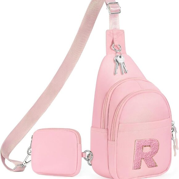 Accessories - Cute Adjustable Pink Fanny Pack with Wallet for Tween Girls 6-14 Years Old